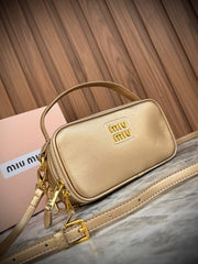 Miu Miu Nappa Leather Bag with Top Handle