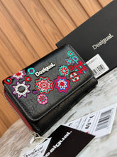 Desigual Zip-Around Wallet in Embroidered Leather
