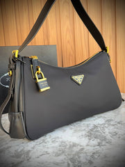 Prada Re-Edition Hobo Bag with Padlock