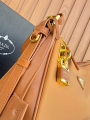 Prada Re-Edition Hobo Bag with Padlock