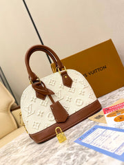 Louis Vuitton Alma BB in Embossed Monogram Denim
