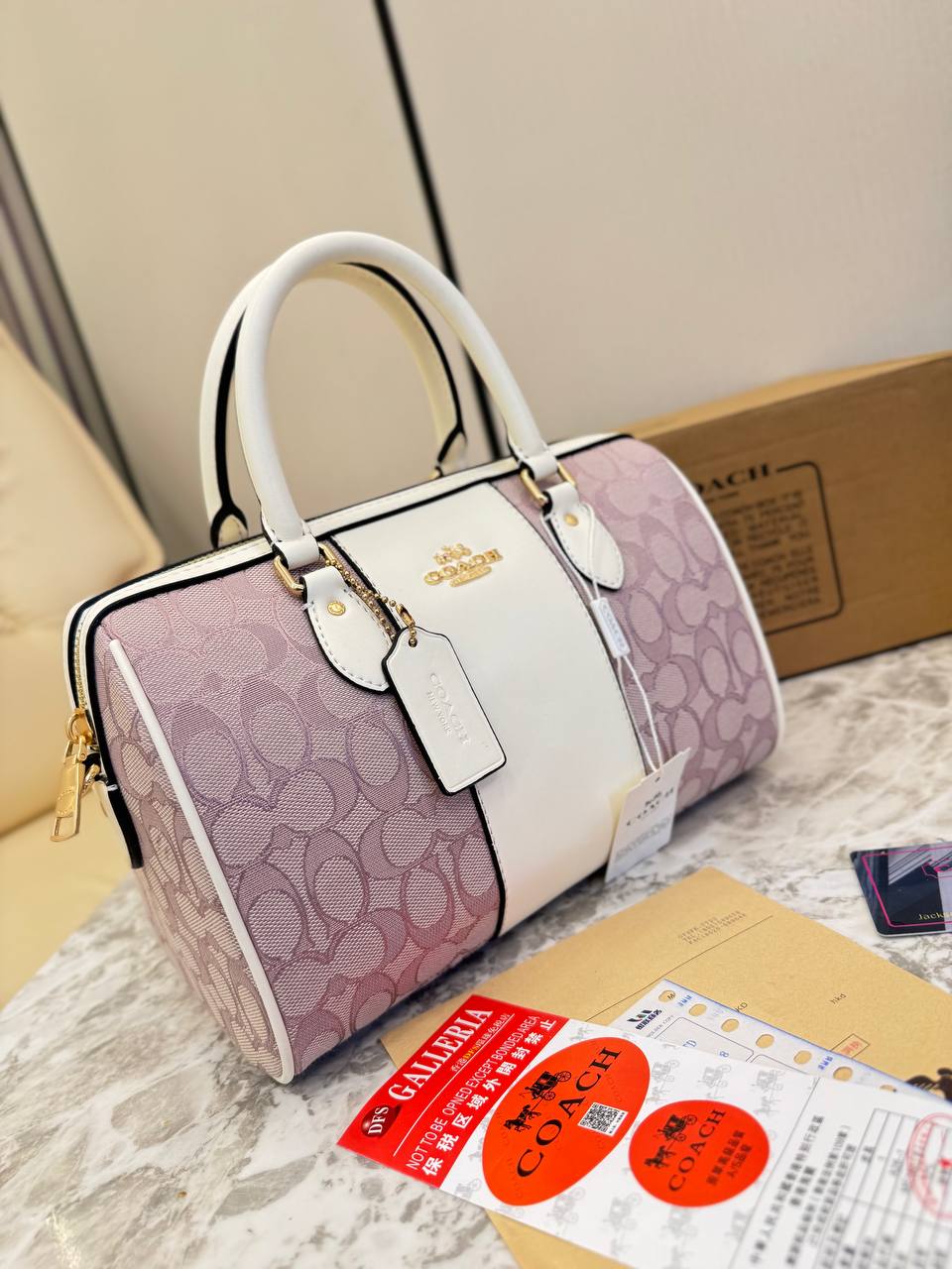 Coach Rowan Satchel in Signature Canvas