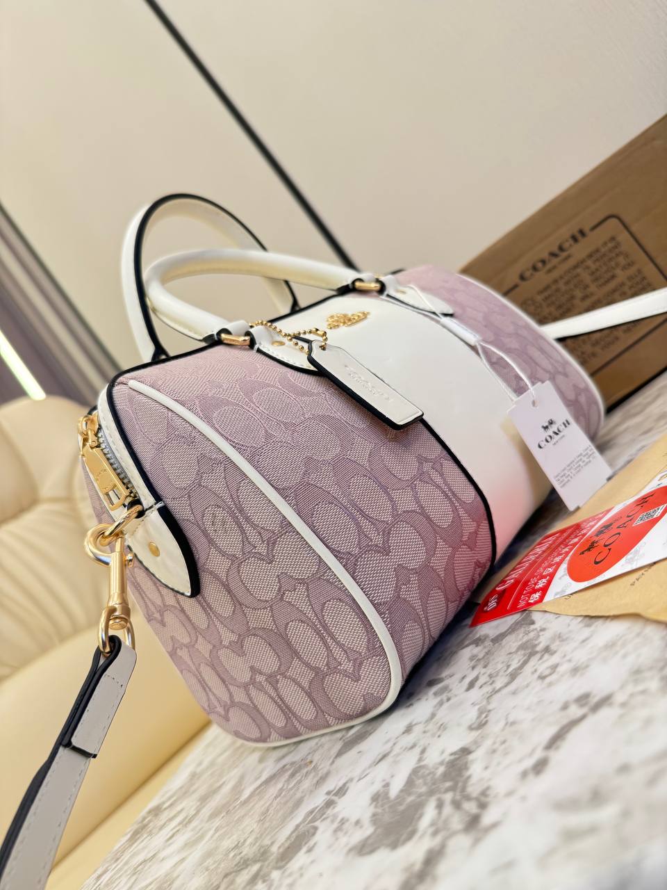 Coach Rowan Satchel in Signature Canvas