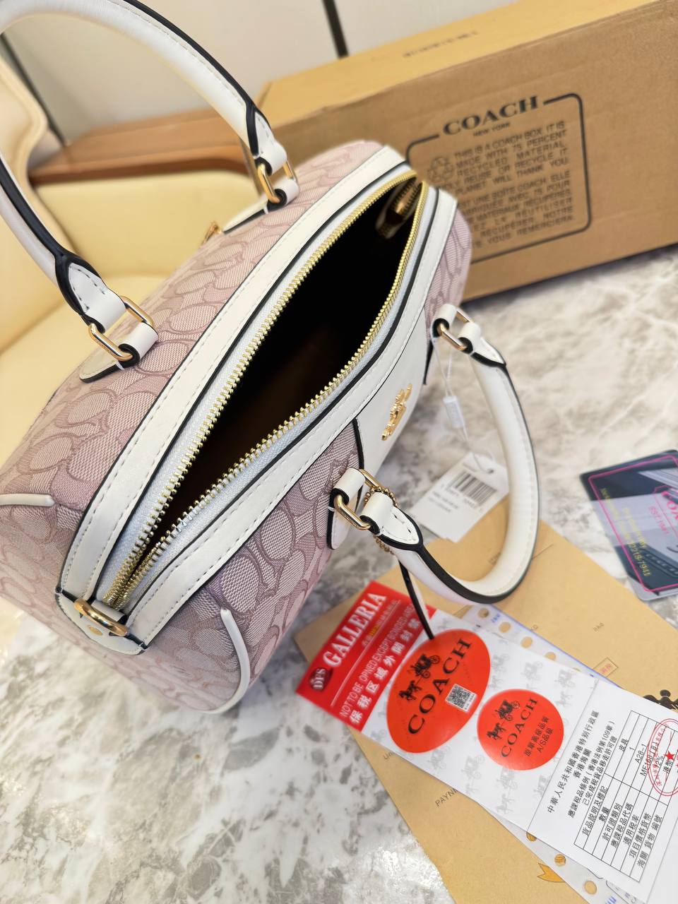 Coach Rowan Satchel in Signature Canvas