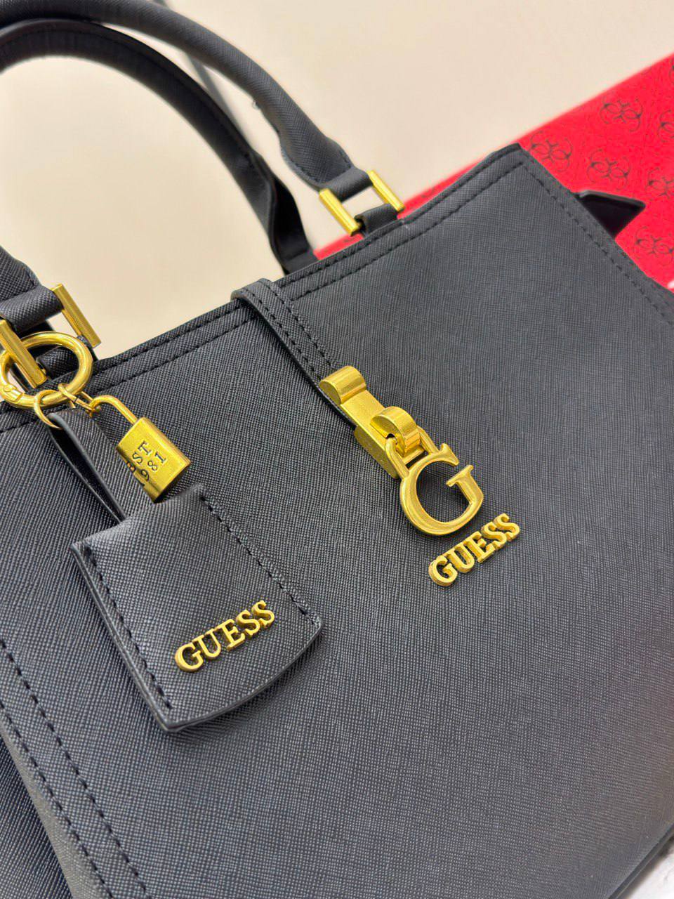 Guess G-Luxe Saffiano Leather Status Bag