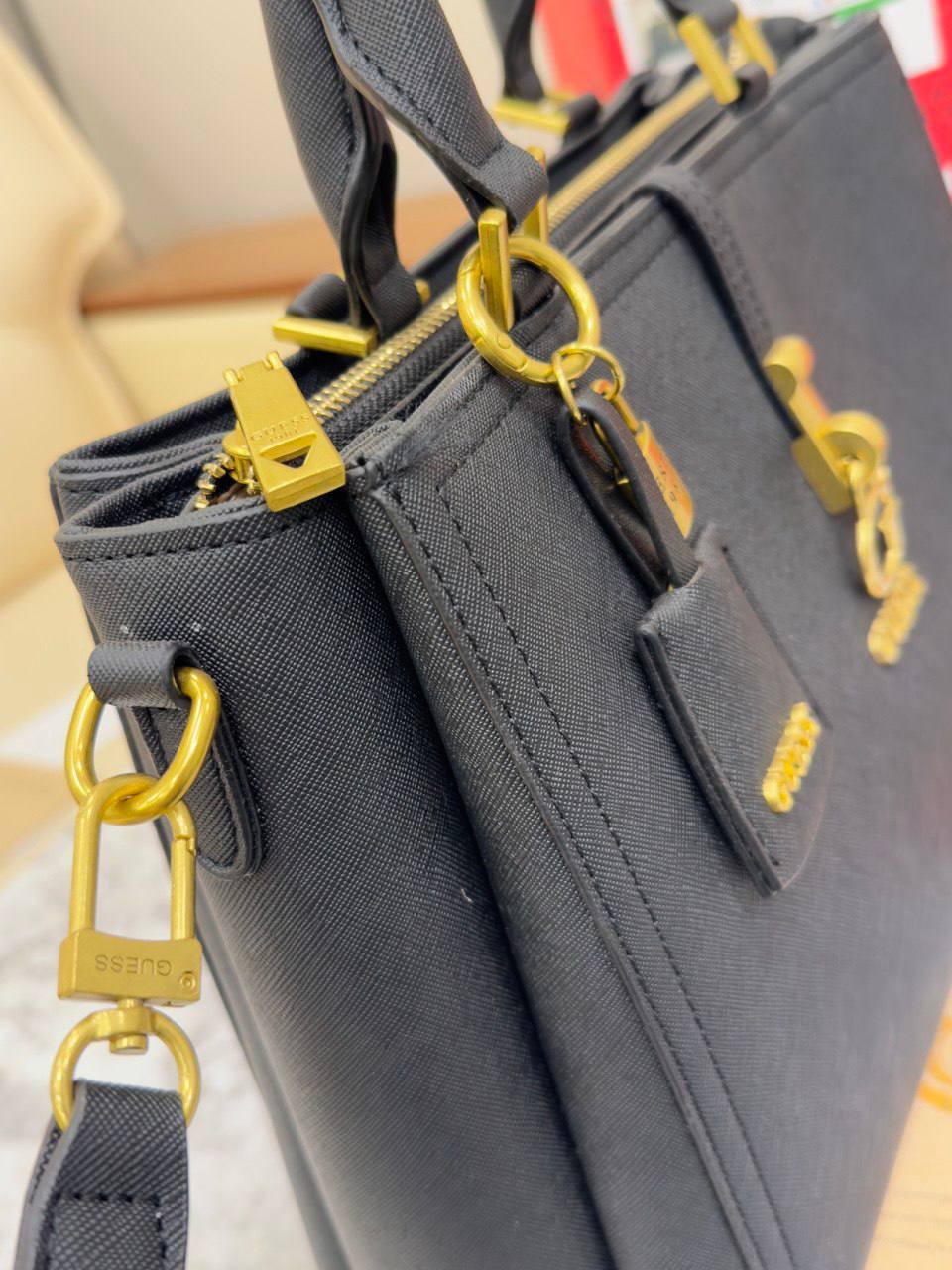 Guess G-Luxe Saffiano Leather Status Bag