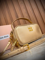 Miu Miu Nappa Leather Bag with Top Handle