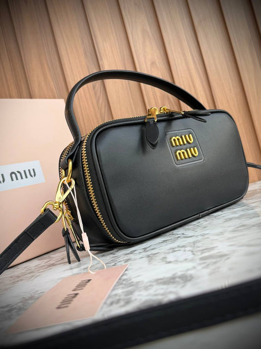 Miu Miu Nappa Leather Bag with Top Handle