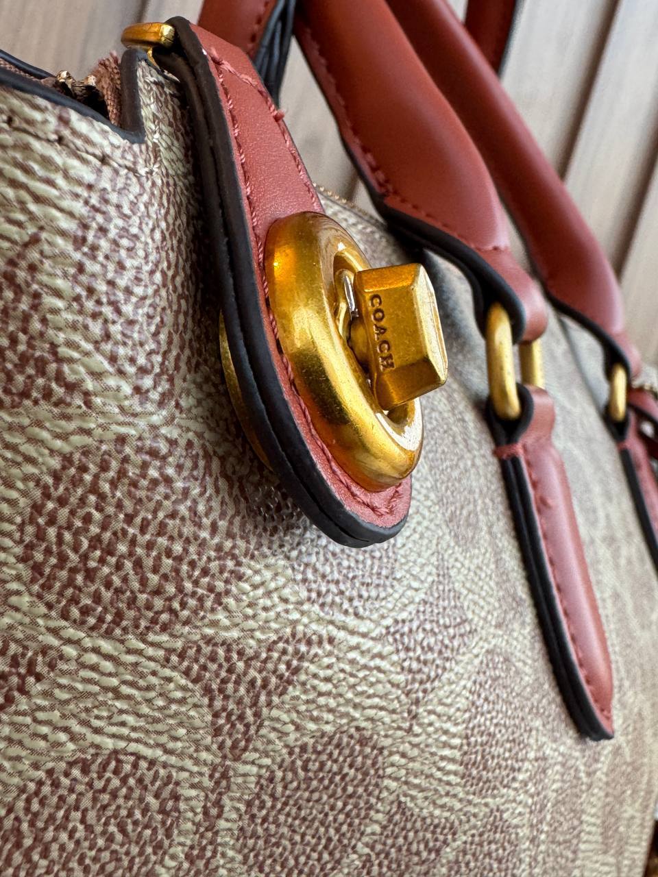 Coach Maddison Satchel in Signature Canvas