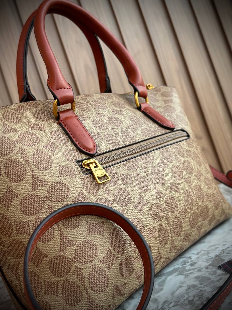 Coach Maddison Satchel in Signature Canvas