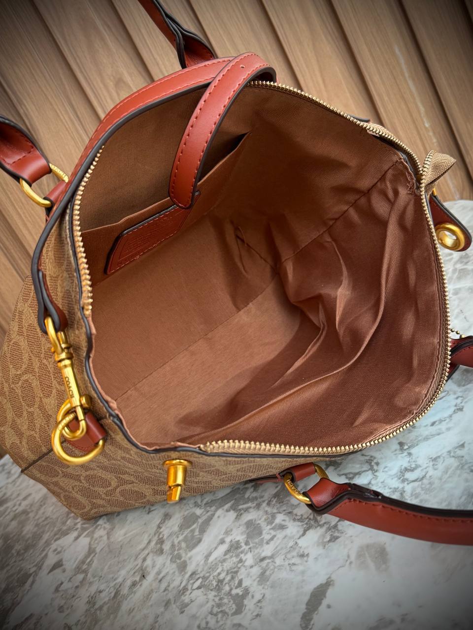 Coach Maddison Satchel in Signature Canvas