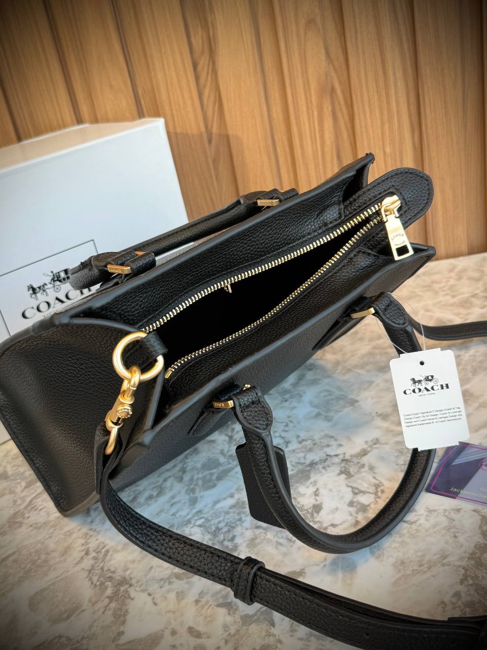 Coach Maggie Small Tote Bag in Signature Leather
