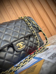 Chanel Classic Double Flap Bag in Quilted Lambskin Leather