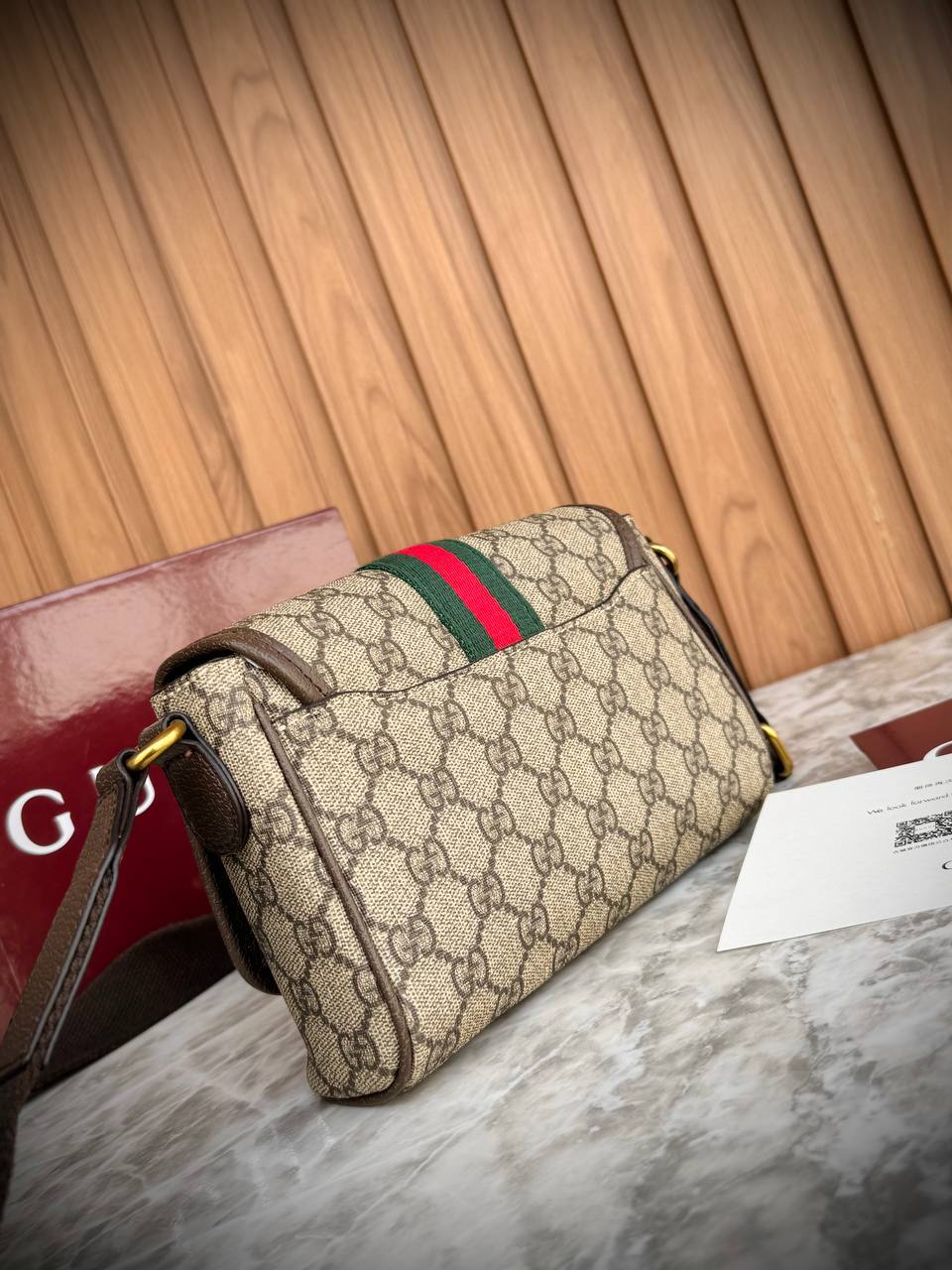 Gucci Ophidia Mini Bag in GG Supreme Canvas