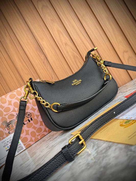 Coach Teri Shoulder Bag in Refined Pebble Leather