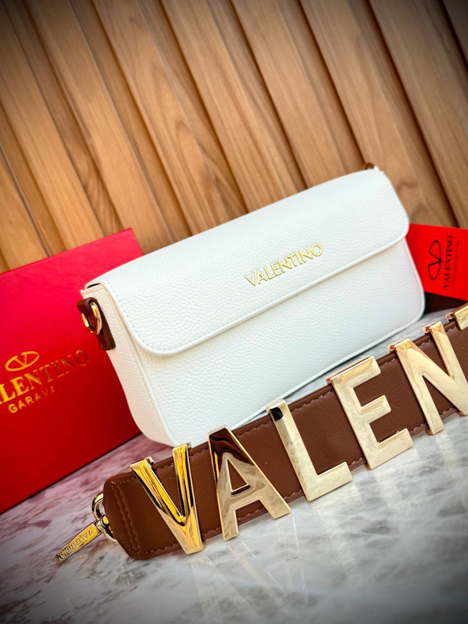 Valentino Front Flap Shoulder Bag
