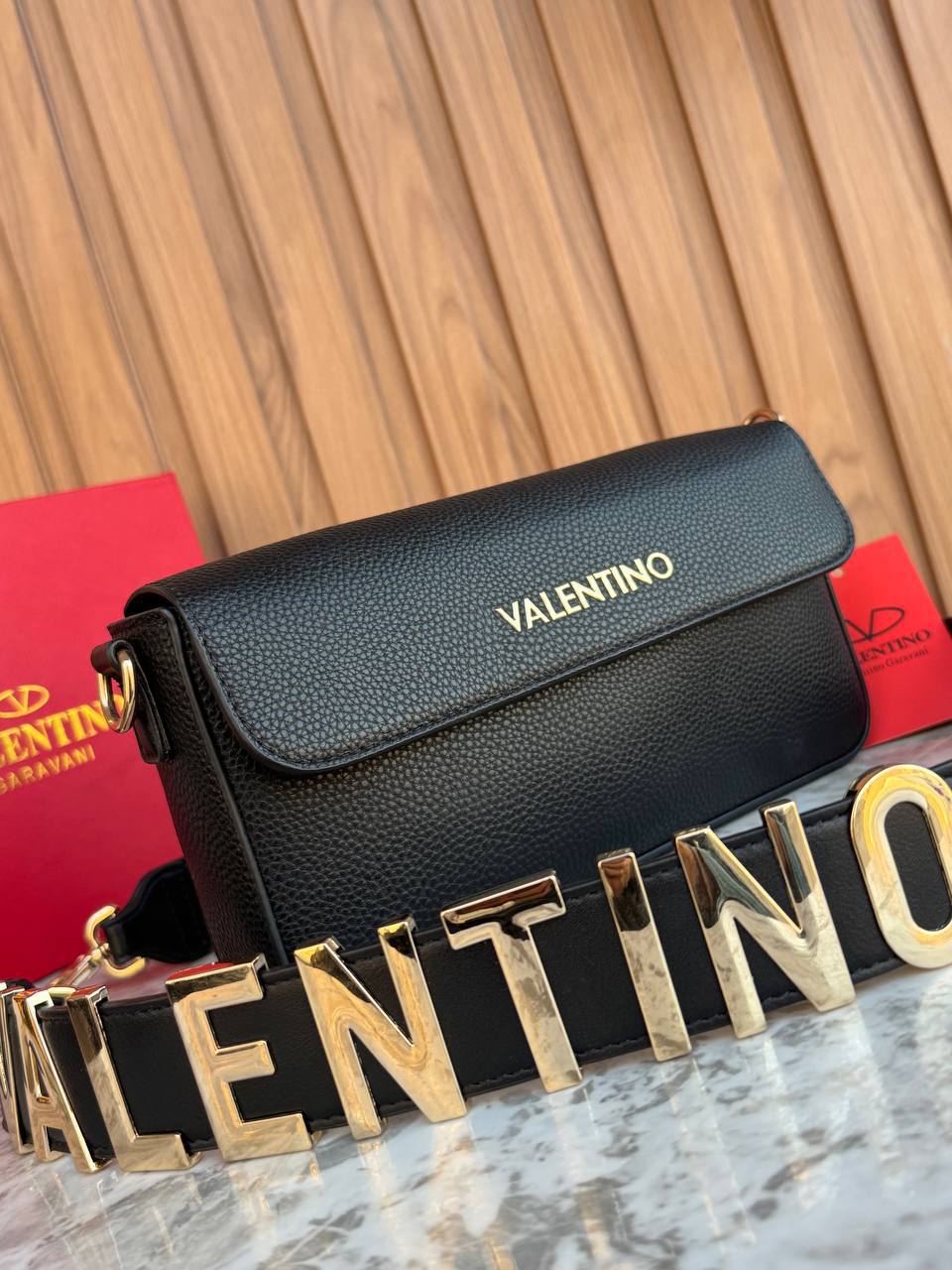 Valentino Front Flap Shoulder Bag