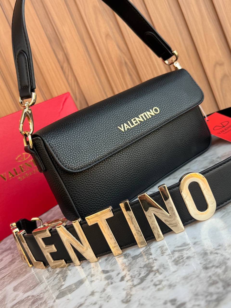 Valentino Front Flap Shoulder Bag