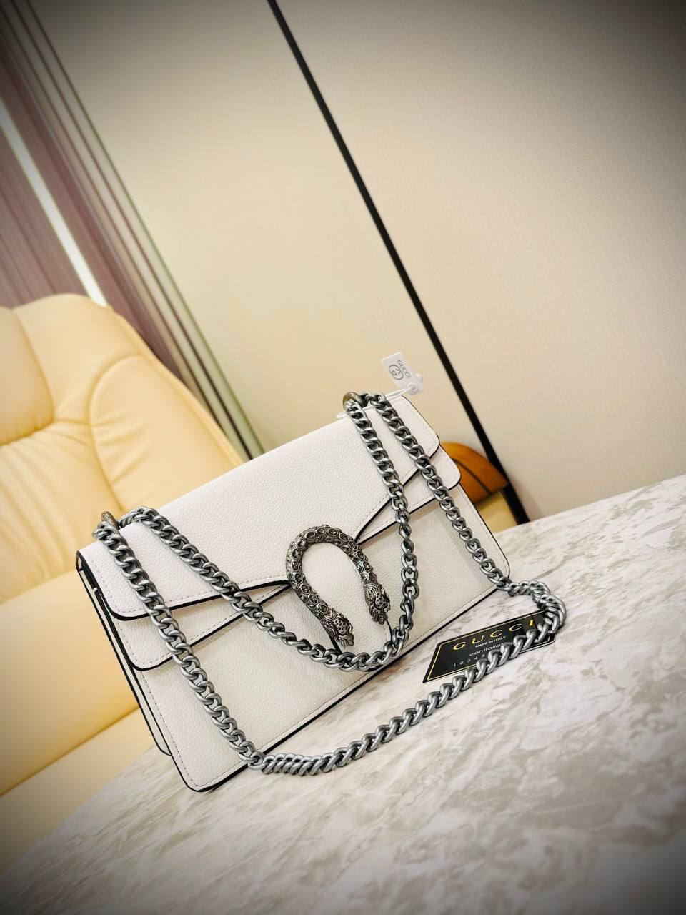 Gucci Dionysus Shoulder Bag in Pebbled Leather