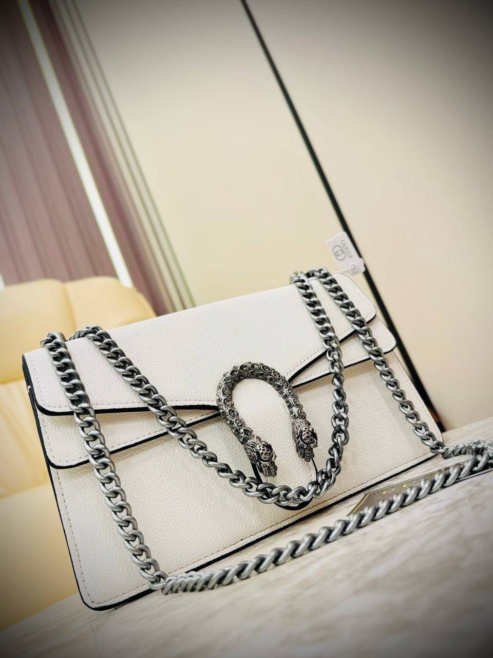 Gucci Dionysus Shoulder Bag in Pebbled Leather