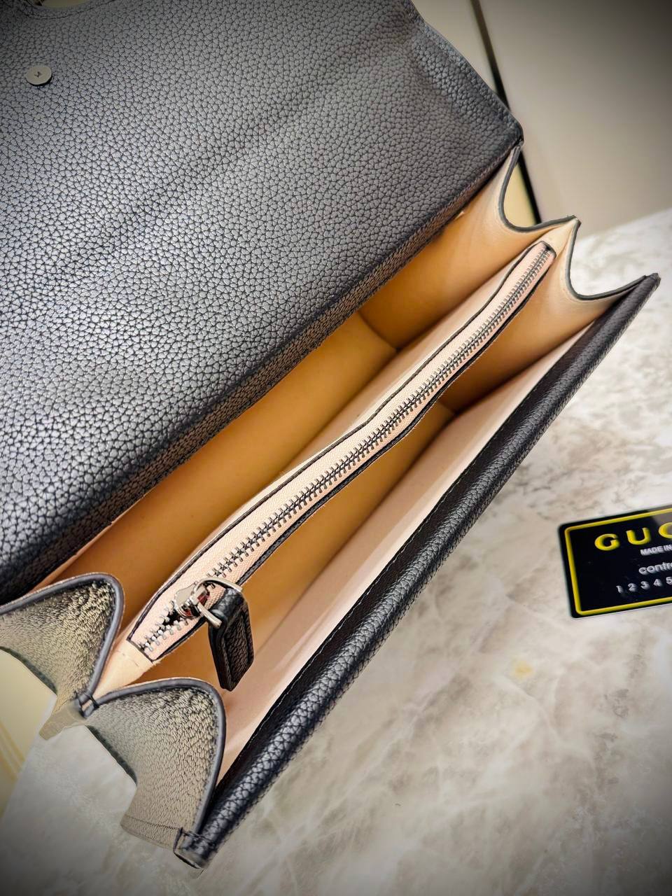 Gucci Dionysus Shoulder Bag in Pebbled Leather