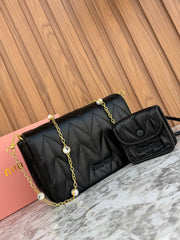 Miu Miu Wander Matelassé Nappa Leather Shoulder Bag
