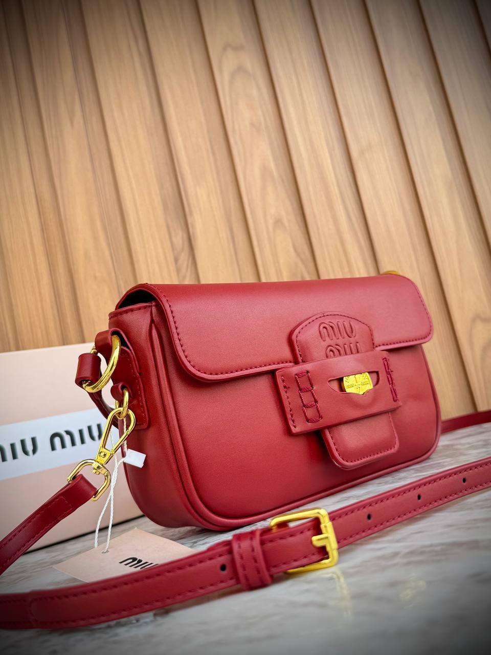 Miu Miu Aventure Nappa Leather Bag