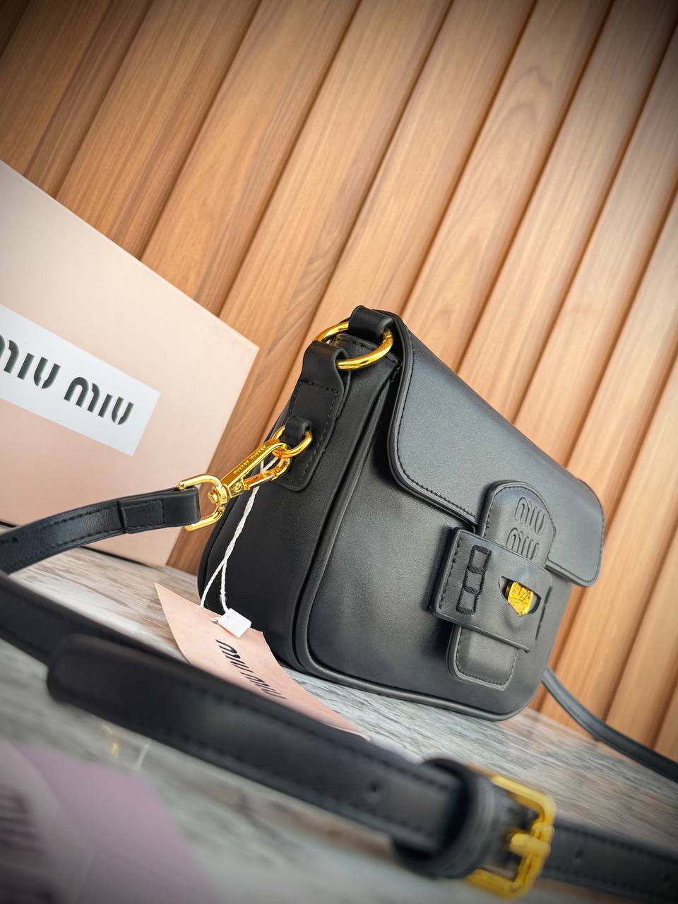 Miu Miu Aventure Nappa Leather Bag