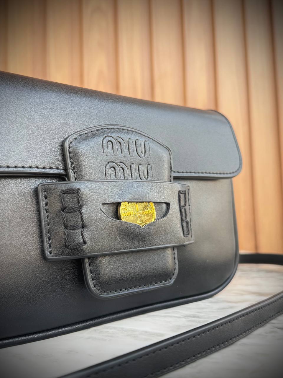 Miu Miu Aventure Nappa Leather Bag