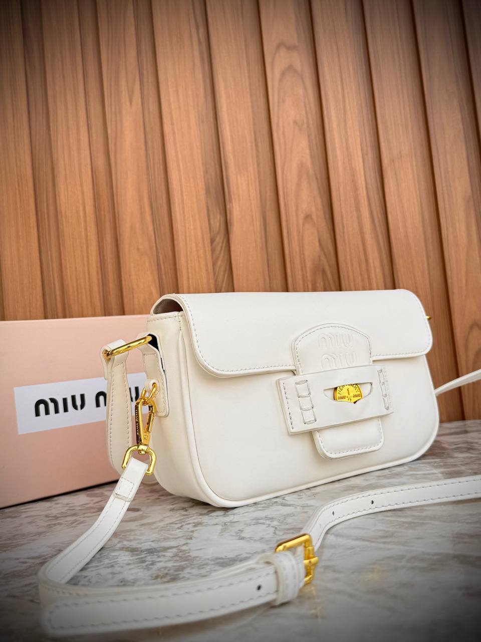 Miu Miu Aventure Nappa Leather Bag