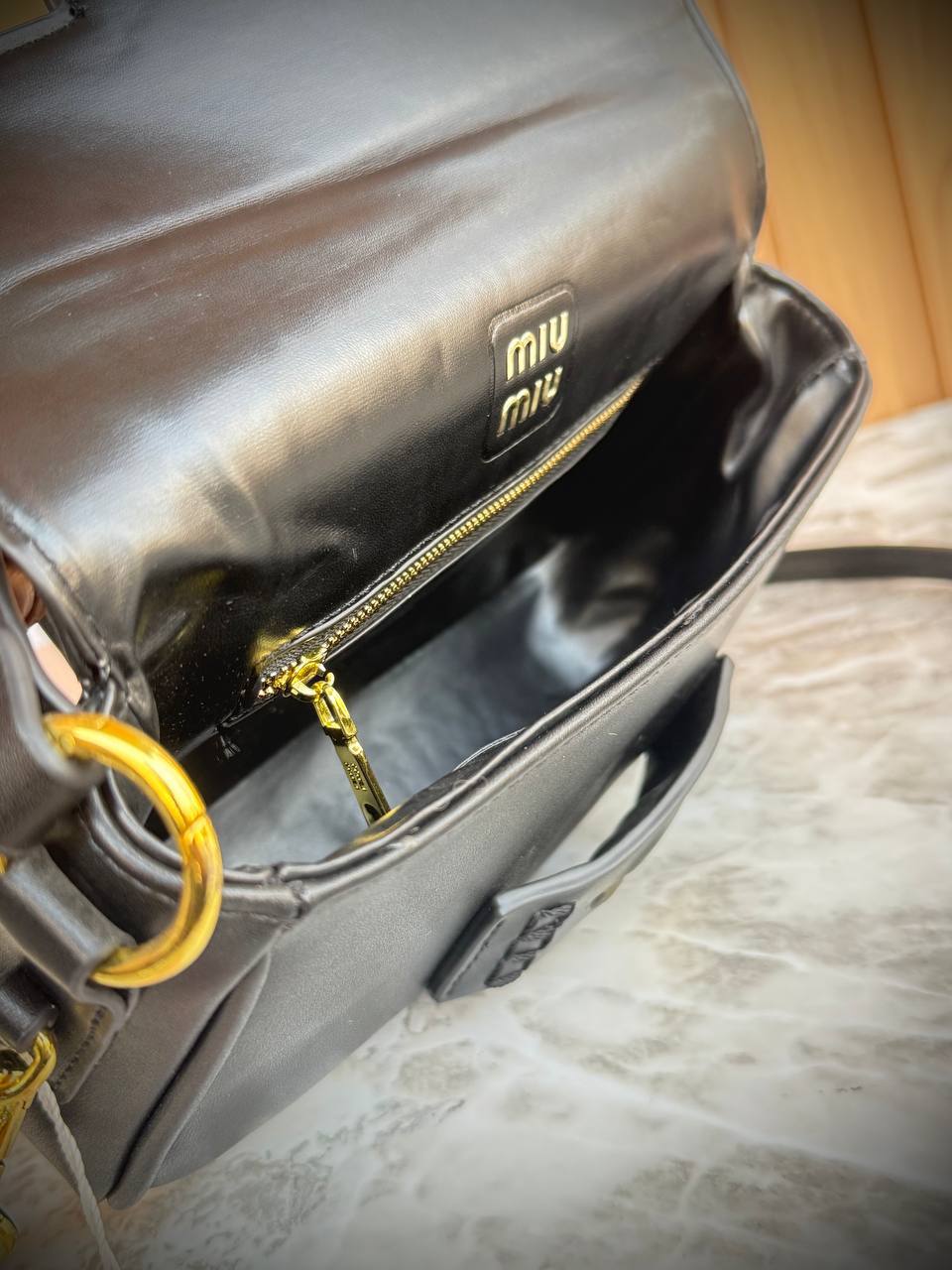 Miu Miu Aventure Nappa Leather Bag