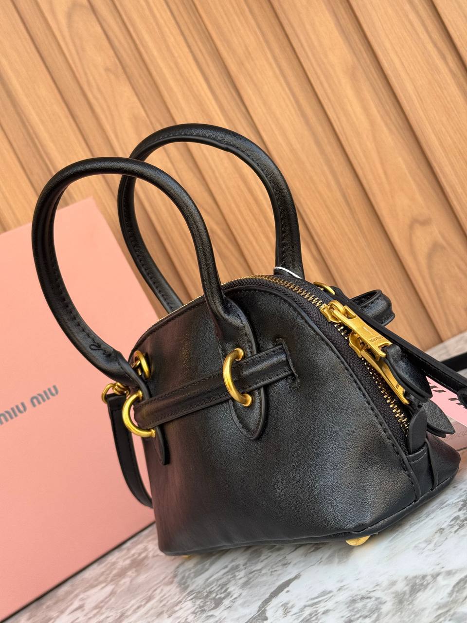Miu Miu Aventure Nappa Leather Bag