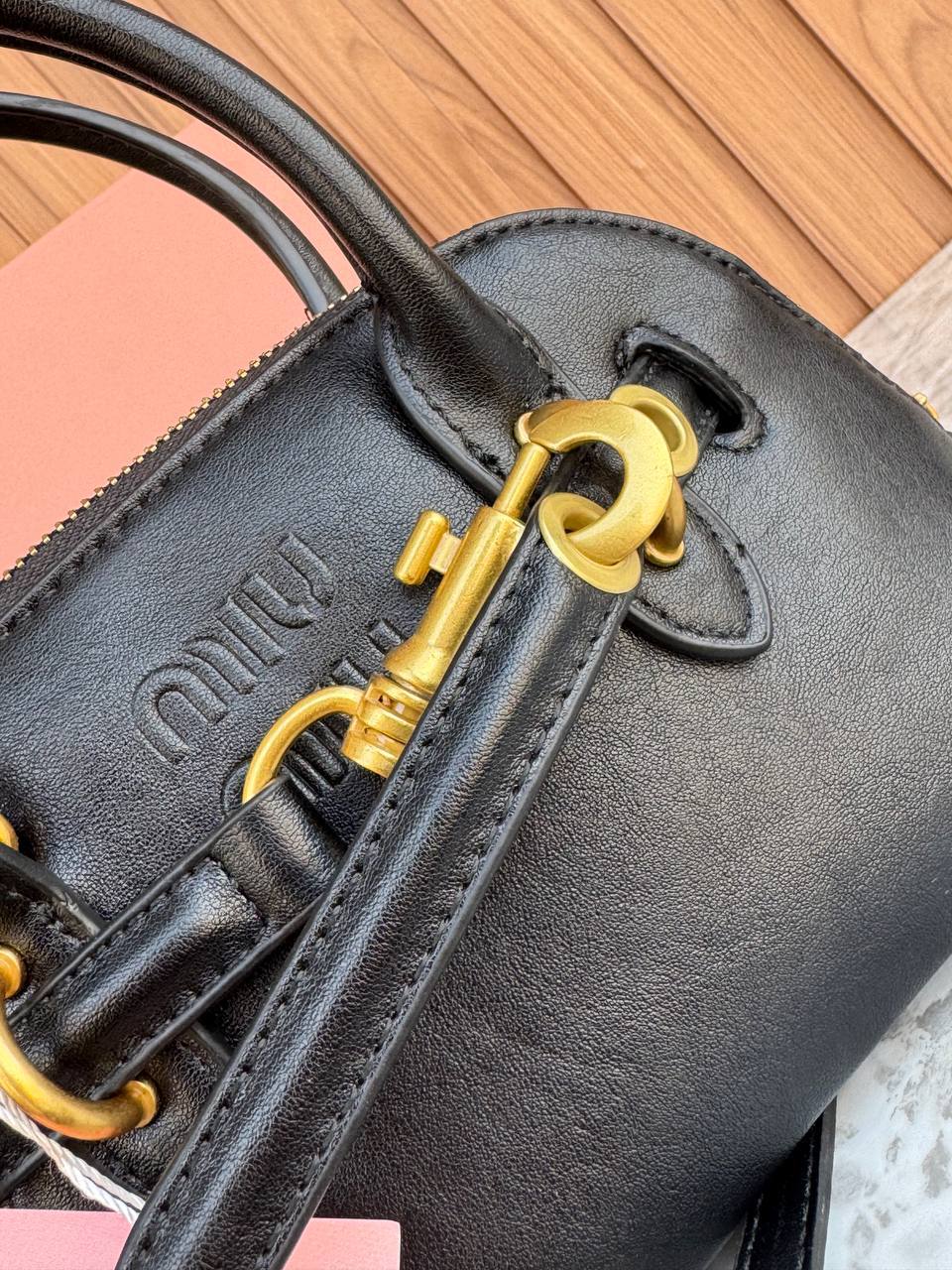 Miu Miu Aventure Nappa Leather Bag
