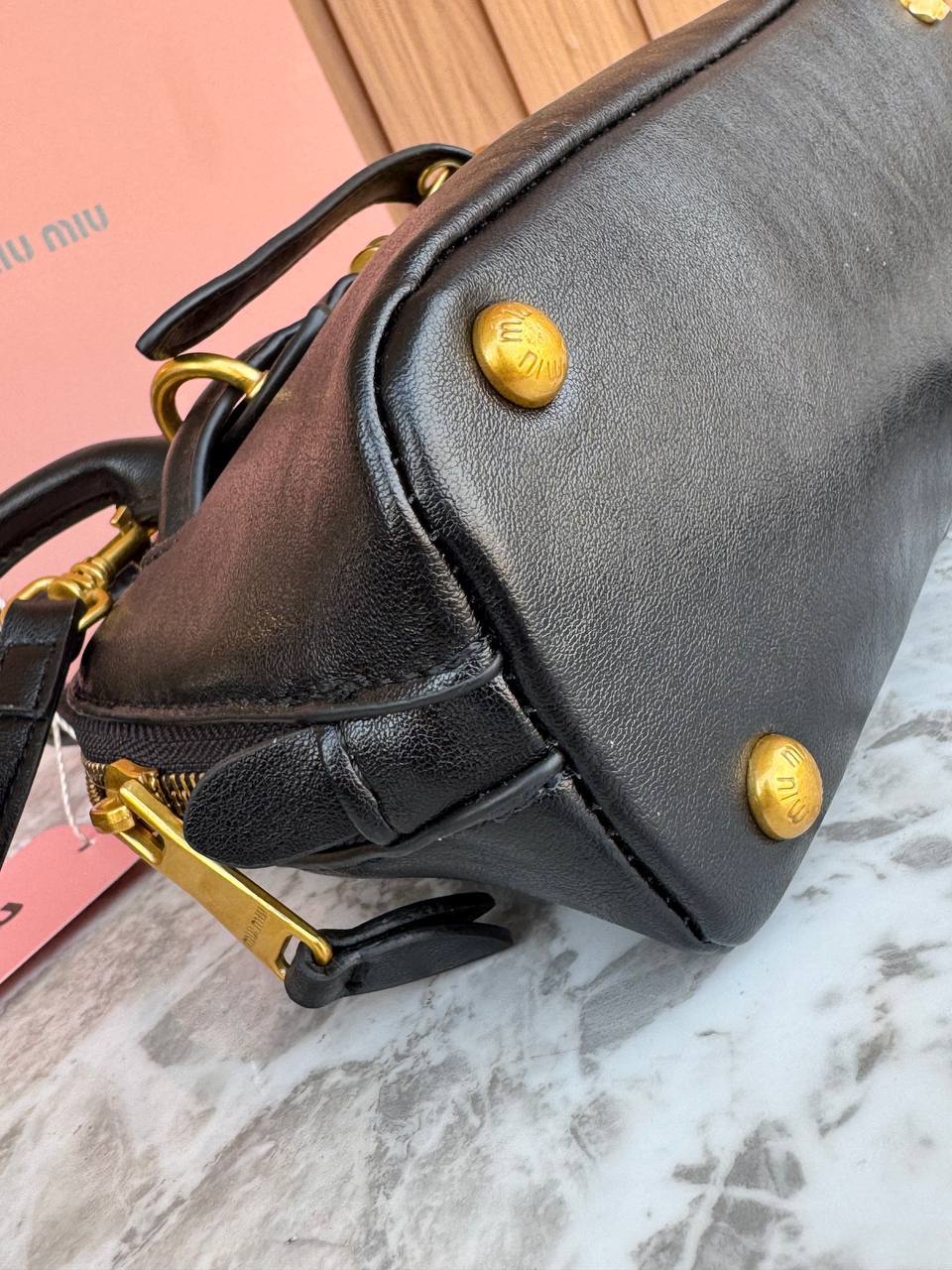Miu Miu Aventure Nappa Leather Bag