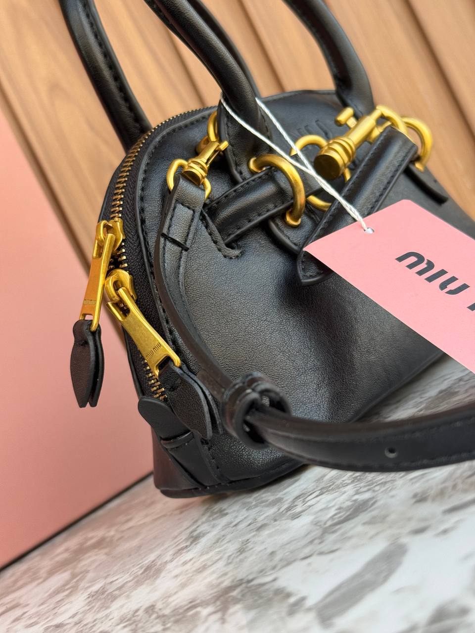 Miu Miu Aventure Nappa Leather Bag