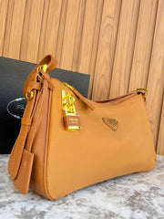 Prada Re-Edition Hobo Bag with Padlock
