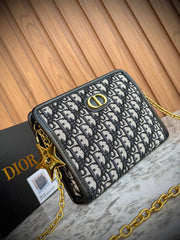 Dior Oblique Jacquard 30 Montaigne Clutch