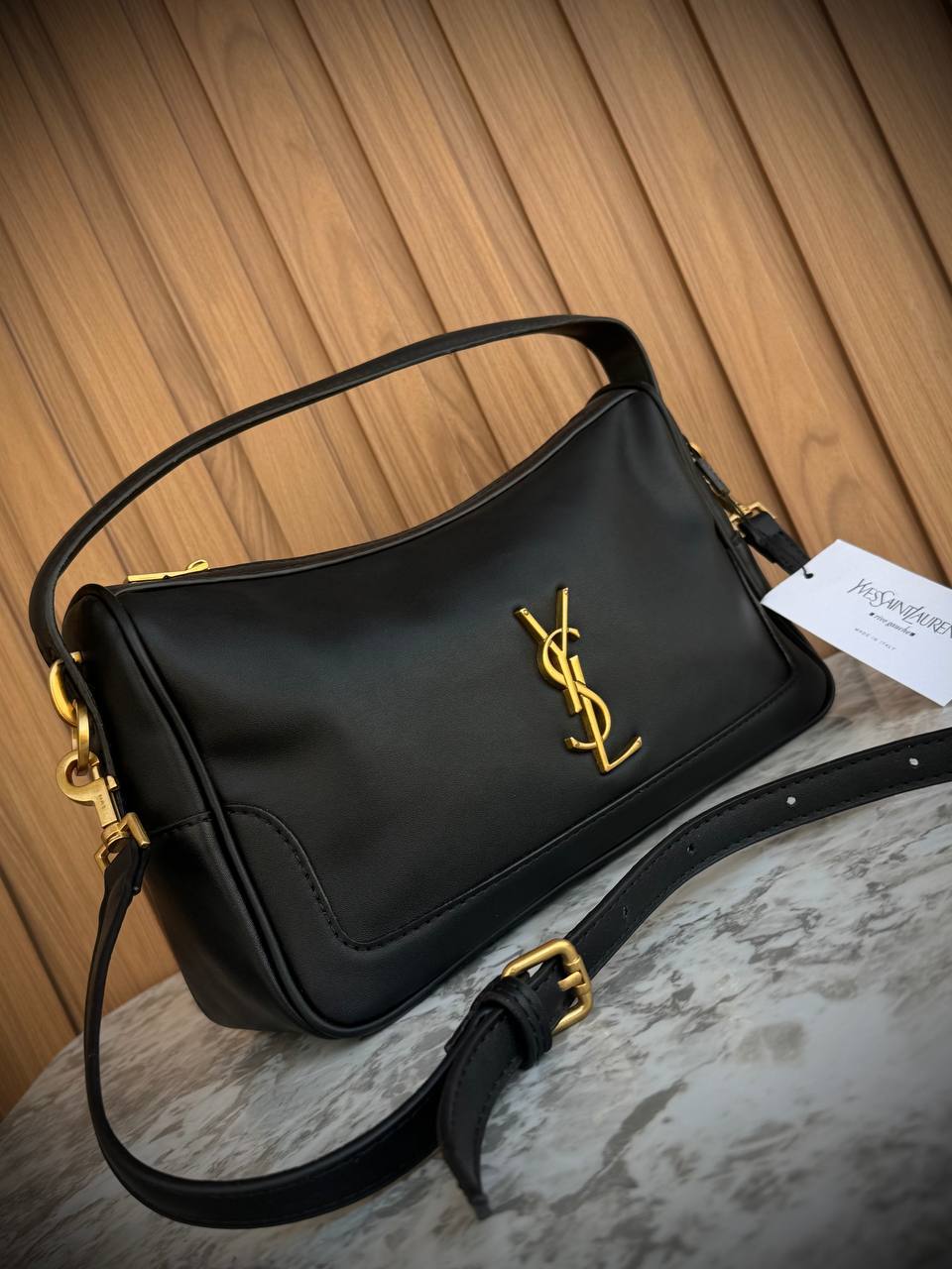 Saint Laurent Hobo Bag in Smooth Leather
