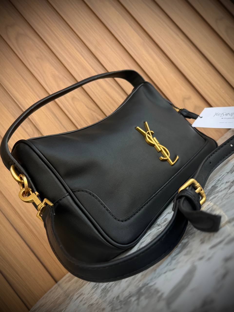 Saint Laurent Hobo Bag in Smooth Leather