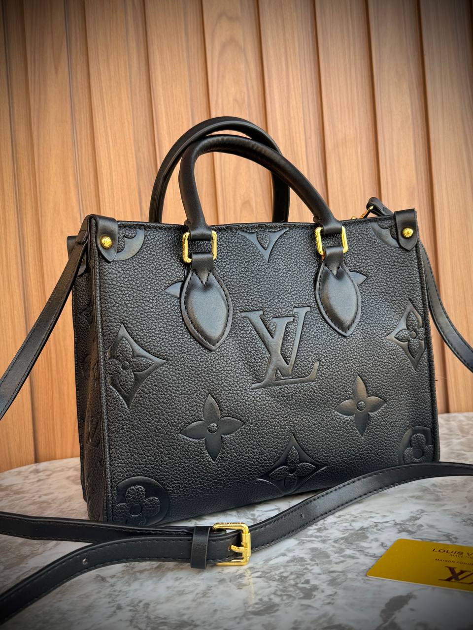 Louis Vuitton OnTheGo MM in Giant Monogram Empreinte Leather