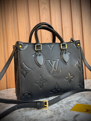 Louis Vuitton OnTheGo MM in Giant Monogram Empreinte Leather