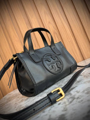 Tory Burch Ella Mini Tote Bag in Smooth Leather