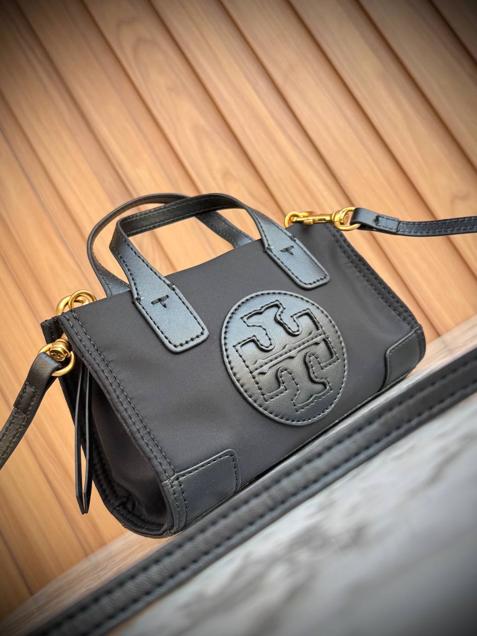 Tory Burch Ella Mini Tote Bag in Smooth Leather