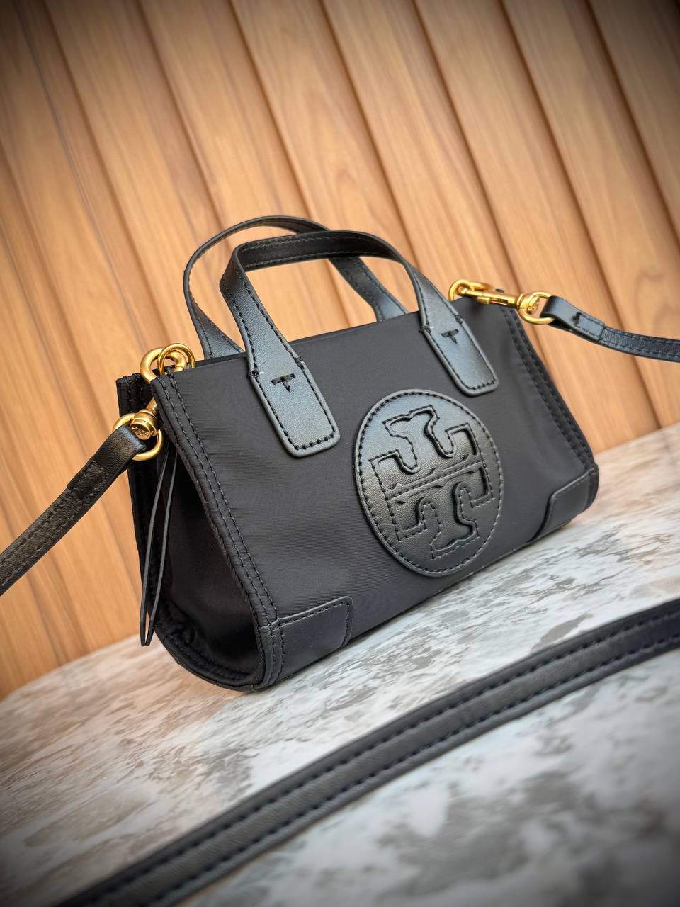 Tory Burch Ella Mini Tote Bag in Smooth Leather