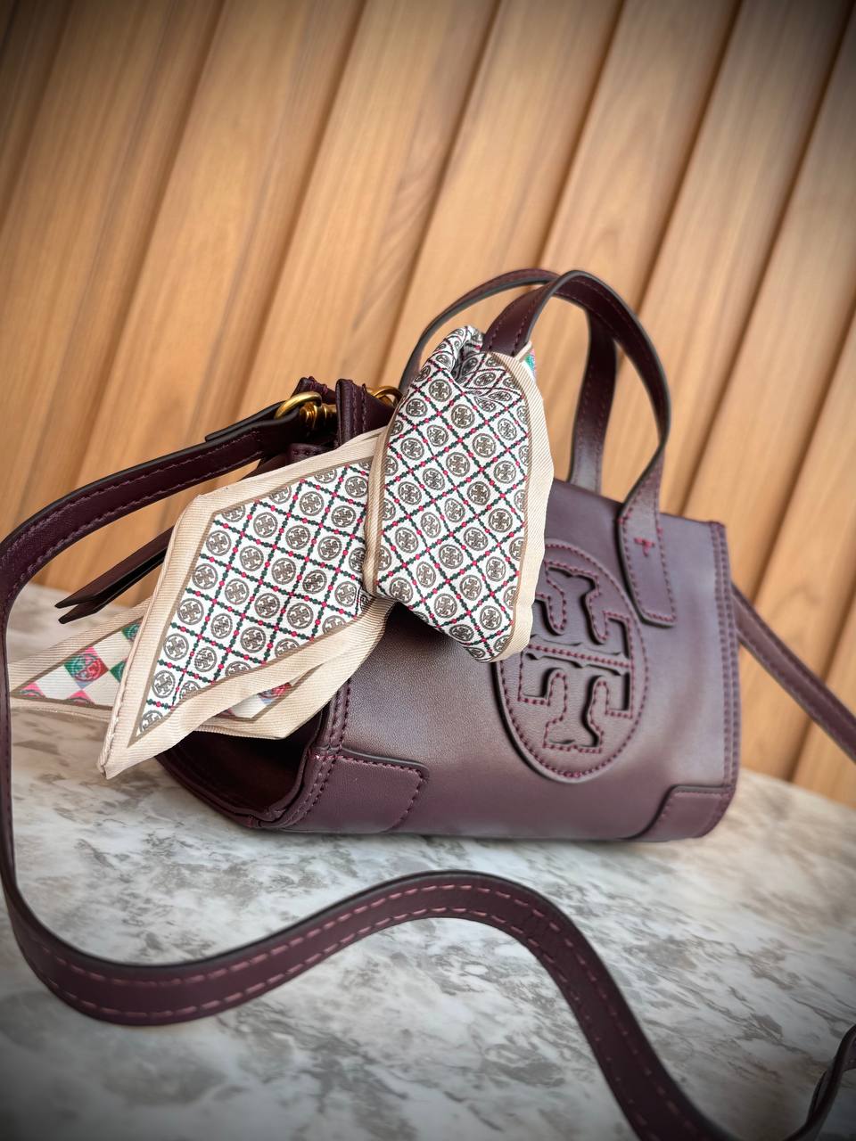 Tory Burch Ella Mini Tote Bag in Smooth Leather