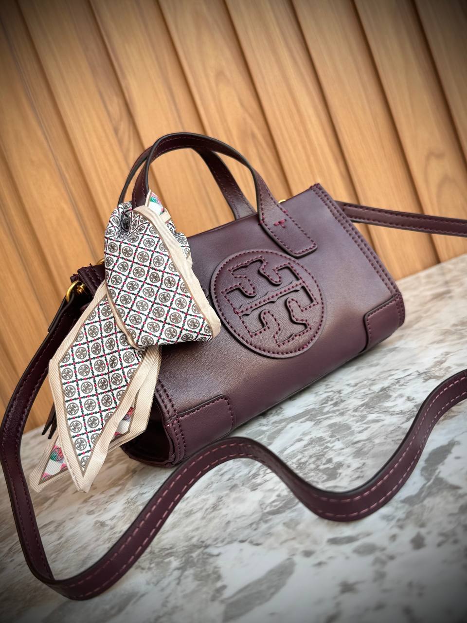 Tory Burch Ella Mini Tote Bag in Smooth Leather