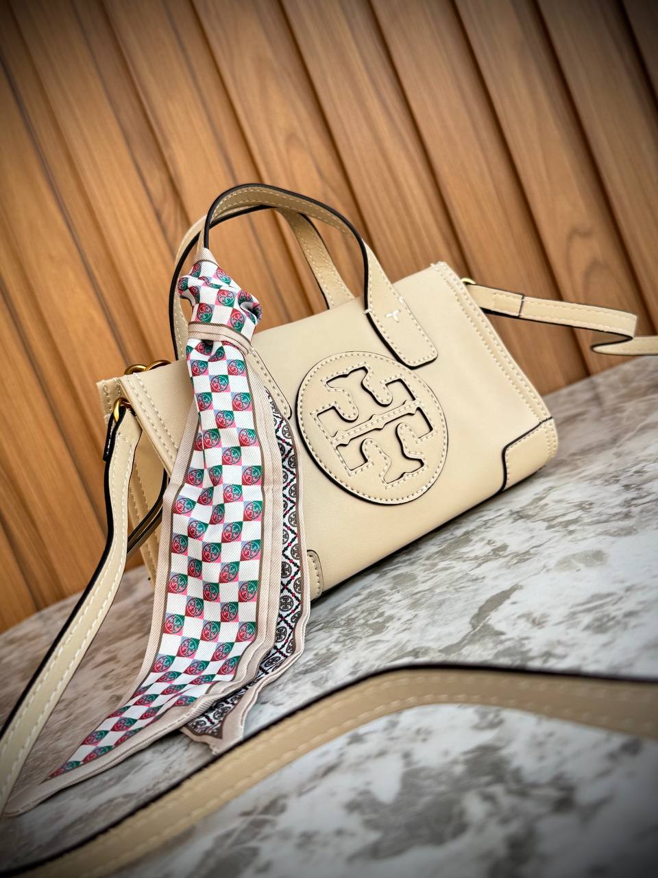 Tory Burch Ella Mini Tote Bag in Smooth Leather