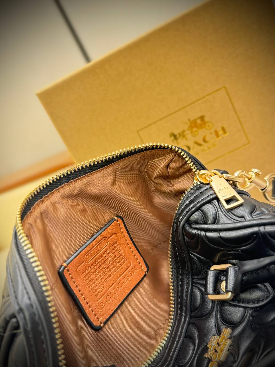 Coach Mini Rowan Crossbody bag in signature leather
