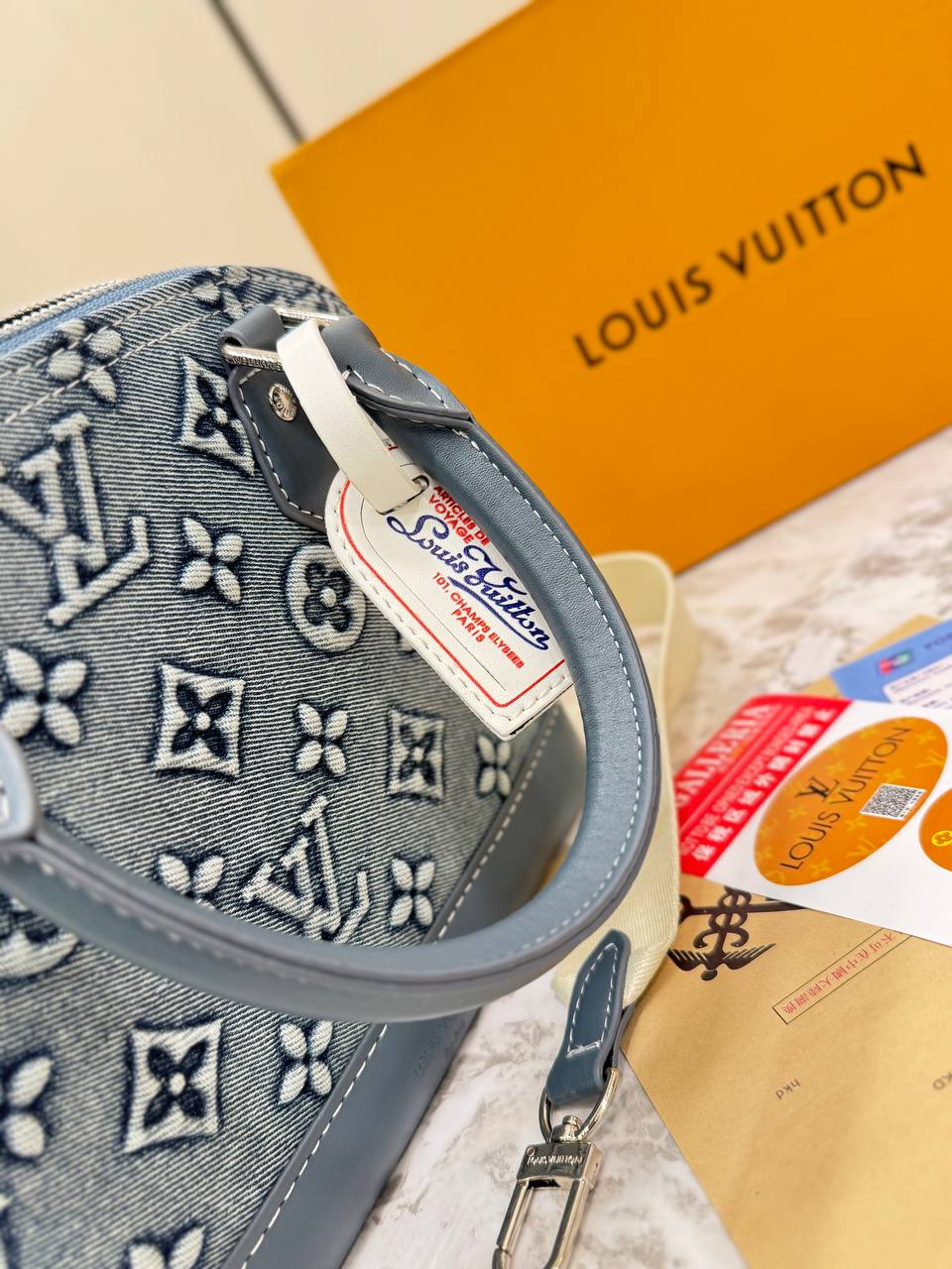 Louis Vuitton Alma BB in Monogram Denim