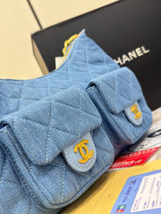 Chanel Multi-Pocket Quilted Hobo Bag